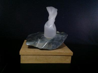 Lighthouse, sculpture with ambiance lighting