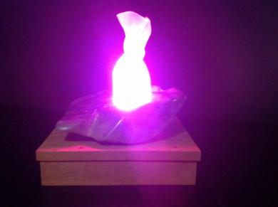 Lighthouse, sculpture with ambiance lighting